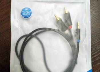 Kabel Vention Jack 3.5 do 2xRCA o długości 1m