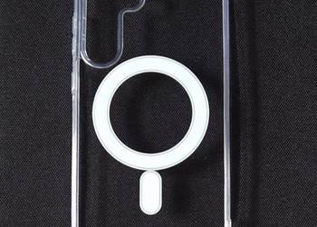 Etui/case klasyczne przezroczyste z MagSafe na Samsunga Galaxy s25Fe