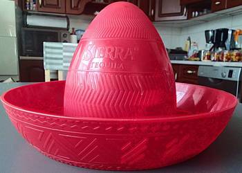 Sombrero SIERRA TEQUILA Kapelusz duży Taca na 11 Shots shotów czerwony NOWY