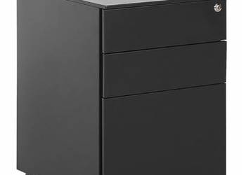 Szafka biurowa Vinsetto na dokumenty A4, 3 szuflady, zamykana, mobilna