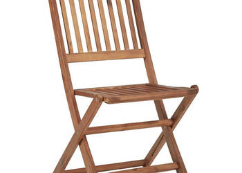 Składane krzesła ogrodowe 2 szt. lite drewno akacjowe WM-313603