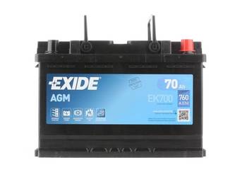 Akumulator 70Ah 760 AGM EXIDE START&STOP EK700
