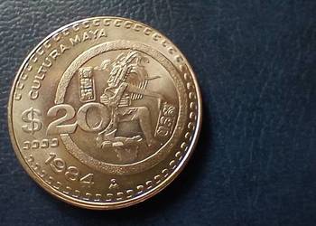 Stare monety 20 peso 1984 Meksyk