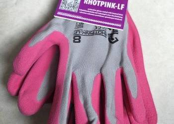 Rękawice ogrodnicze powlekane roz.8 RHOTPINK LF