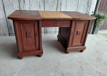 stylowe biurko drewniane / antyk / 289