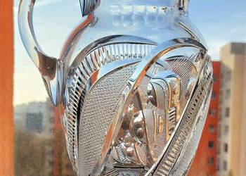 Piękny, dzbanek, kryształowy PRL.