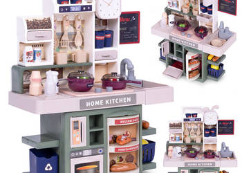 Kuchnia dla dzieci dźwięki LED generator pary 35 akcesoriów