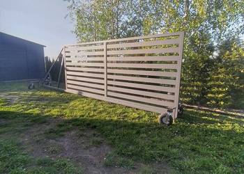 Brama przesuwna panelowa 4m, antracyt, nowa.