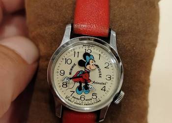 Vintage Bradley Walt Disney Minnie Mouse Swiss Made Zegarek