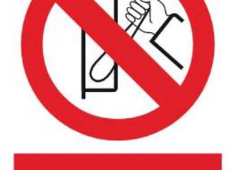 Naklejka BHP Nie włączać GC012