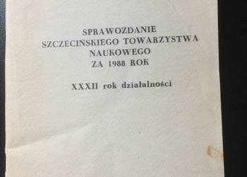 ( 3316 )Sprawozdanie Szczecińskiego Tow. Naukowego Za 1988r
