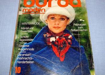 Burda Moden 10/1971 magazyn mody + wykroje Vintage