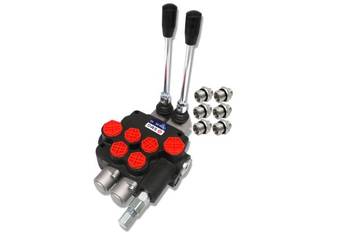 Rozdzielacz Hydrauliczny 2 SEKCYJNY 80L +PRZYŁĄCZA [8235]