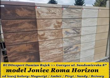 Pustak na ogrodzenie Joniec Roma Horizon kolor MAGNETYT