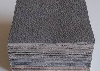 Skóra Kwadrat 8 x 8 cm (30 sztuk) Licowa Włoska Brązy jasne i inne (50)