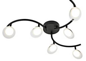 Lampa sufitowa Loob czarna 4020 lm LED Inspire