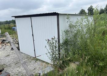 Garaż blaszany  3x5 biały , używany