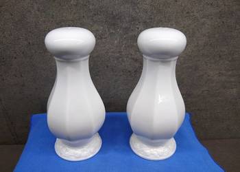 Duża solniczka i pieprzniczka Rosenthal Biała Maria 15 cm