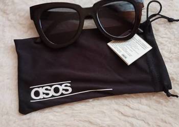 ASOS/ Czarne okulary przeciwsłoneczne,kocie oczy/ NOWE