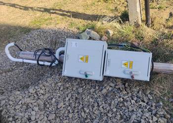 Sprzedam skrzynki kompletne do prądu na budowę z kablami na słupa.uziemieni