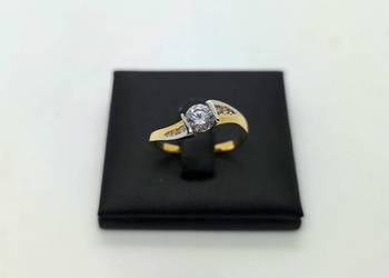 Nowy złoty pierścionek próby 585 - 2,04g (Rozmiar 22)