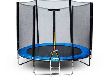 Trampolina ogrodowa z siatką zewnętrzną o średnicy 10 ft 304-312 cm + drab…