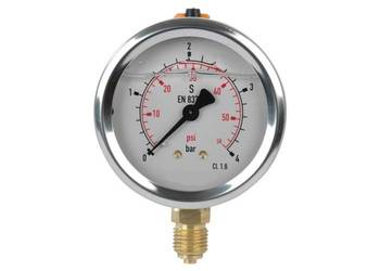 Manometr dolny radialny MG1-63 4 bar gwint 1/4"