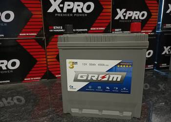 Akumulator 50Ah 450A EN GROM Premium Japan Prawy Plus