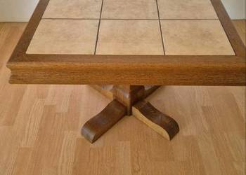 Stół / Stolik Kaflowy Dębowy 70 x 70 x 60 Stary porządny Dębowy z Niemiec