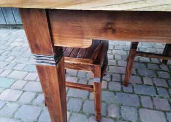 100 % drzewo Teekowe stół 7 krzeseł