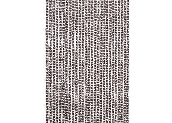 Zasłona przeciwko owadom brązowo-biała 118x220 cm szenil WM-4004889