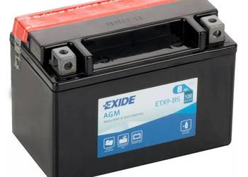 Akumulator motocyklowy 8Ah 120A EXIDE ETX9-BS YTX9-BS 12V L+ Tczew