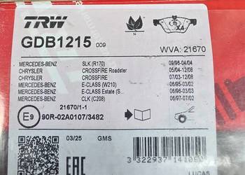 Klocki mercedes clk w208