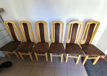 krzesła solidne 6 sztuk