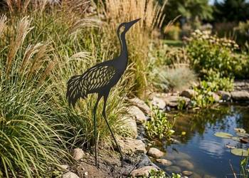 Żuraw - ozdoba ogrodowa 70x58 cm