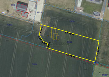 Tyniec Mały, działka budowlana 1231 m2, media