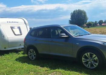 ZESTAW PRZYCZEPA KEMPINGOWA HOBBY 540 + BMW X3 STAN BDB