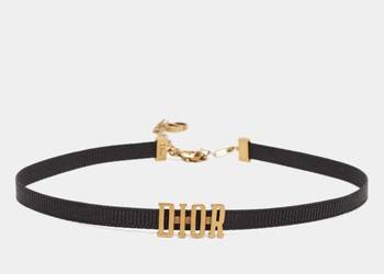 Łańcuszek naszyjnik choker kolor złoty  na sty l Dior cd