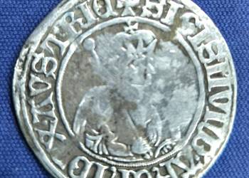 6 krajcarów Zygmunt,Hall Tyrol 1446 - 1490 SREBRO  PU