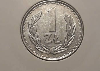 1 złoty 1986 r. - nr 3 - około mennicze