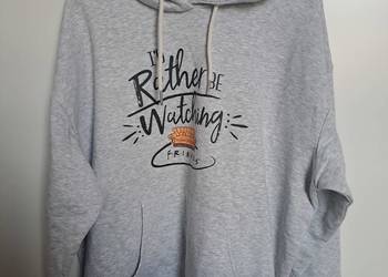 Bluza friends szara z kapturem L oversize