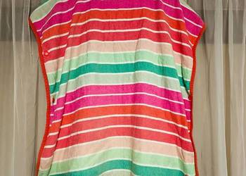 Ponczo Plażowe Ręcznik Dla Dzieci Olaian Decathlon Kolorowe 110-135 cm