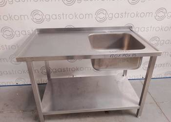Stół ze zlewem-P i półką 120x70x85