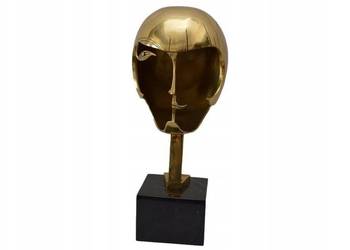 Złota Maska W Stylu PABLO GARGALLO Kiki de Montparnasse FIGURA Z BRĄZU