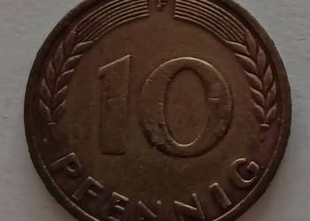 ​10 Pfennig 1950 F - RFN (Niemcy Zachodnie) - Ładny stan!