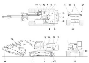 Hyundai R500LC-7, R35Z-9, R450LC-7, R60W-9S instrukcja obsługi PL DTR