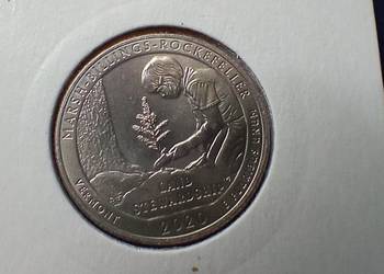 Stare monety 1/4 dolar 2020 D Marsh Billings USA