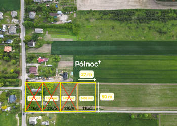Działki budowlane w Janowie- 1400m2 - 85 zł/m2,