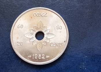 Stare monety 20 cent1952 Laos