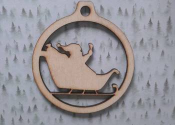 bombka sklejka 10 cm decoupage scrapbooking mod17